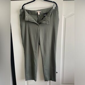 Beautiful olive green slacks perfect for spring